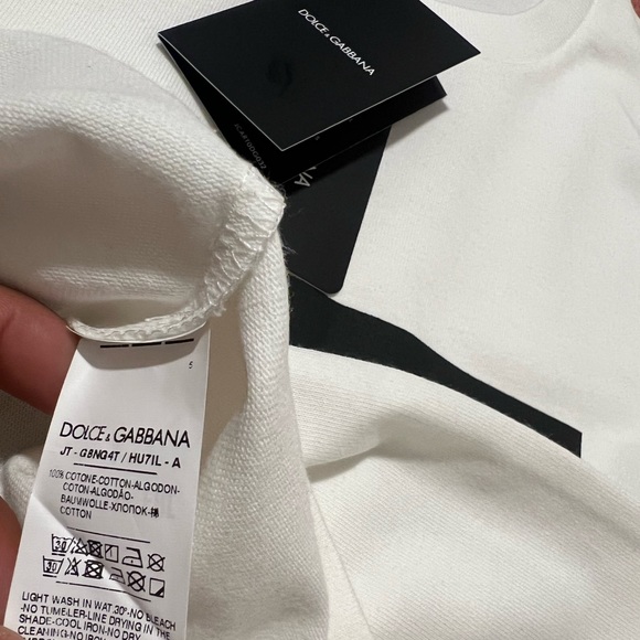 Dolce Gabbana Cotton t-shirt with d&g print M - Picture 6 of 11